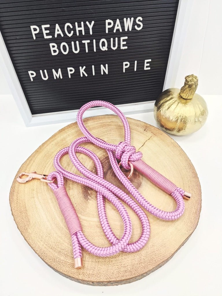 Baby Pink Rope Lead - PeachyPawsBoutique