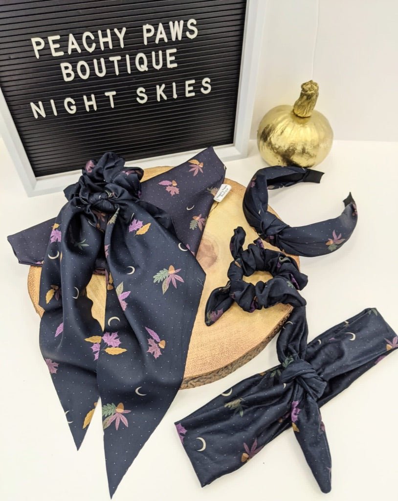 Night Skies Knot Band - PeachyPawsBoutique