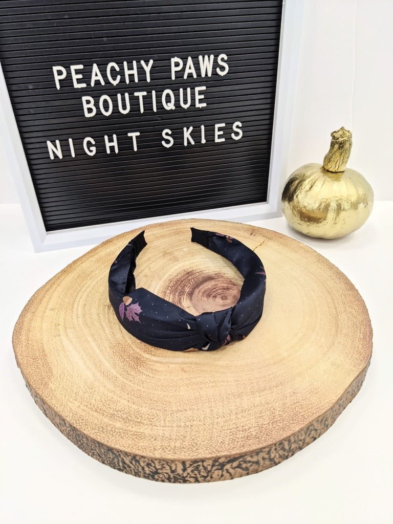 Night Skies Knot Band - PeachyPawsBoutique
