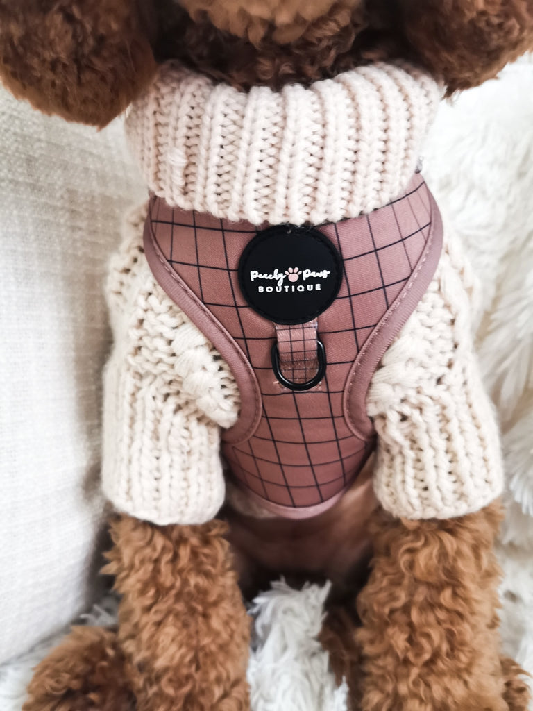 Off the Grid Mocha Dog Harness - PeachyPawsBoutique