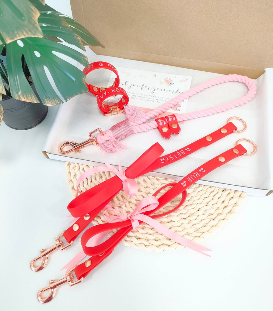 PAWsonalised Cotton Rope Lead - PeachyPawsBoutique