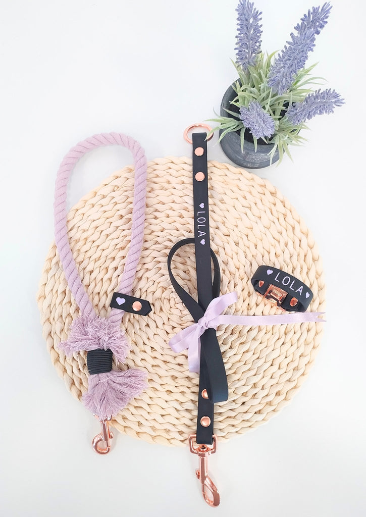 PAWsonalised Cotton Rope Lead - PeachyPawsBoutique