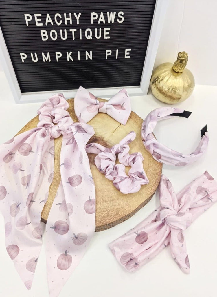 Pumpkin Pie Bow Tie - PeachyPawsBoutique