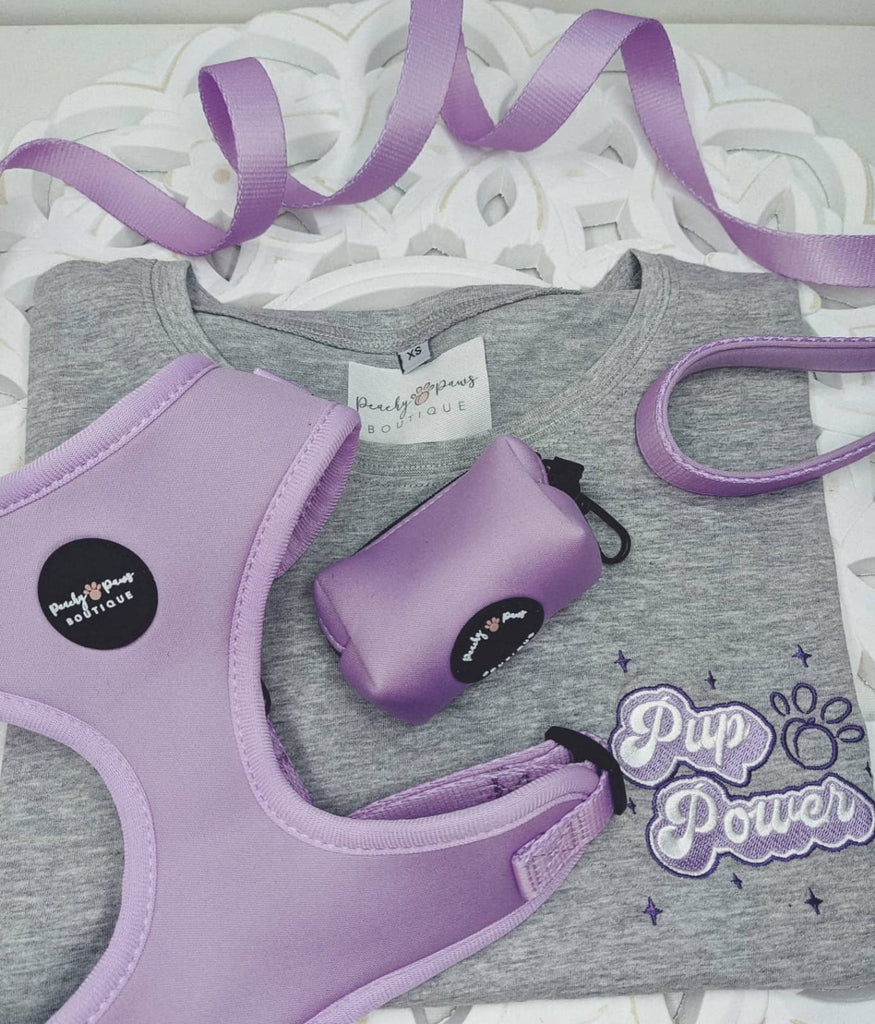 Pup Power Lilac T-Shirts - PeachyPawsBoutique
