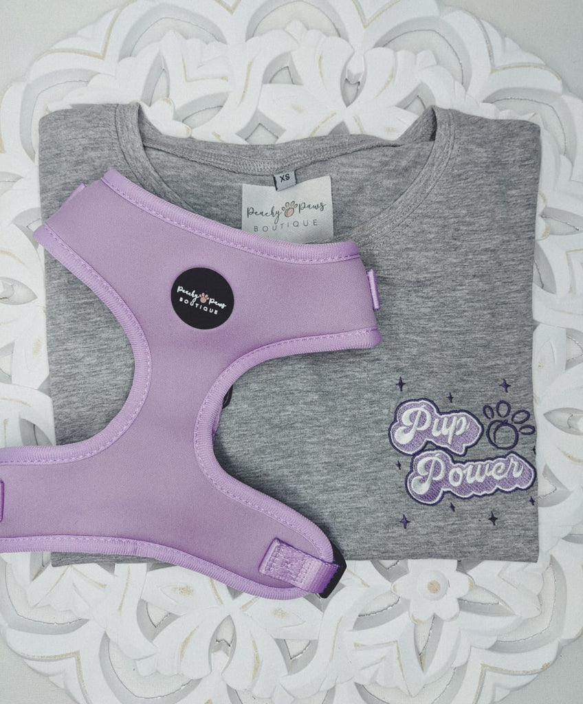 Pup Power Lilac T-Shirts - PeachyPawsBoutique