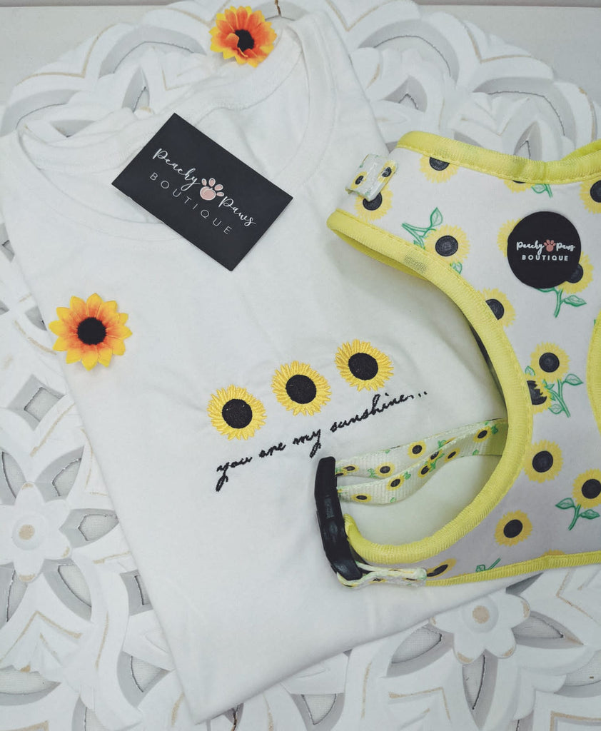You Are My Sunshine Sunflowers T-Shirt - PeachyPawsBoutique